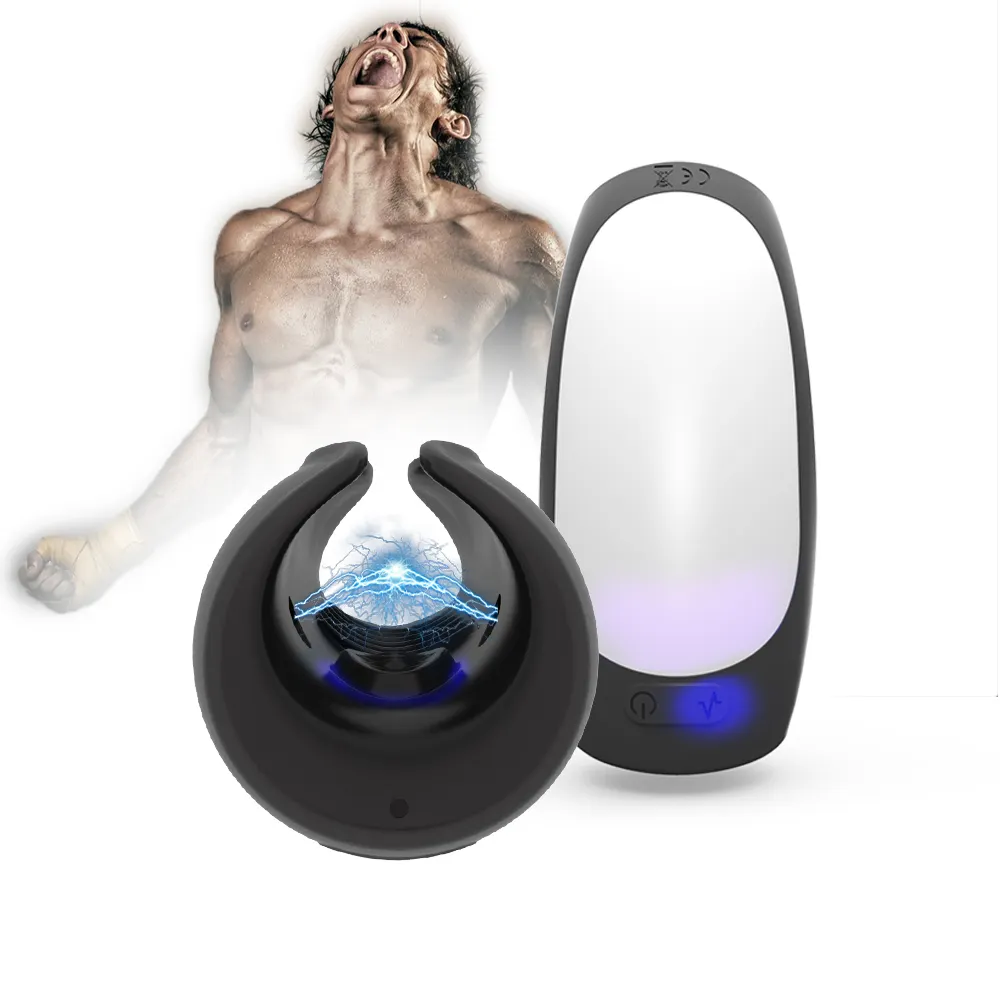 High Quality Medical Silicone Electric Shock Vibrator sex toys for Men Masturbating