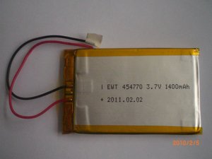 Литий-полимерный аккумулятор EWT 454770 <span class=keywords><strong>3</strong></span>.7В 1400мАч 5.18Втч (25г) с <span class=keywords><strong>3</strong></span>-жильным предварительно подключенным кабелем для миниатюрных носимых устройств, микросенсоров и малогабаритной умной электроники - Product Image 5