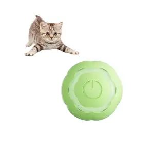 塑料发光二极管滚动球玩具猫球智能互动宠物玩具猫运动产品滚动球