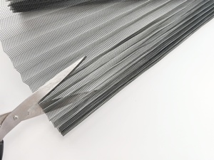 מקצועי אקורדיון בסגנון אקורדיון מקצועי בסגנון אקורדיון זבוב רשת פלאסה מסכי זבוב עבור דלתות הזזה - Product Image 2