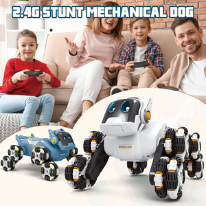 Voiture télécommandée 8x4 360 tours véhicule tout terrain Robot <span class=keywords><strong>chien</strong></span> <span class=keywords><strong>radiocommandé</strong></span> avec musique légère Spray Voiture cascadeuse RC - Product Image 6