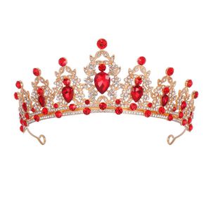 Vendita diretta della fabbrica all'ingrosso strass di diamanti neri corona nuziale in lega Tiara Tiara da sposa - Product Image 2