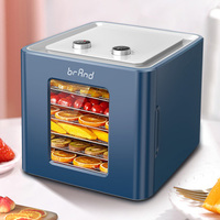 Groothandel LCD Elektrische Hot Sale Huishoudelijke Kleine Digitale 6-Tray Groente Droger Fruit Voedsel Dehydrator
