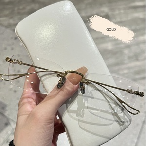 19096 Pure Titanium Randloze Business Frame Voor Optische Bril Klassieke Unisex Super Licht Hoge Kwaliteit Fabriek Directe Levering - Product Image 4