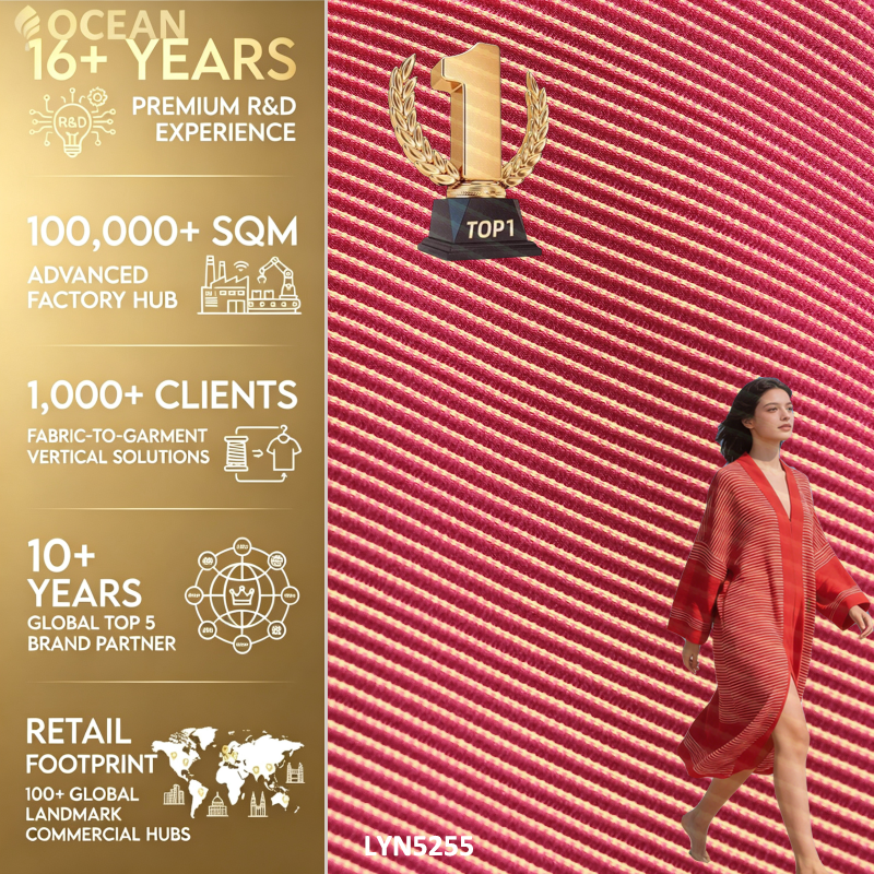 Advanced Performance Synthetic Textile | 270GSM High-Density | Seamless Bonding | Vertical Solution for Premium Wear