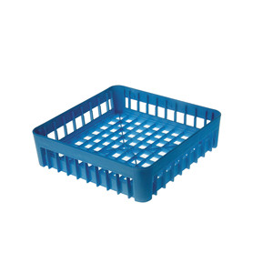 Cestello Base per Lavastoviglie in Plastica Blu con Design a Griglia per Stoccaggio Stoviglie - Product Image 1