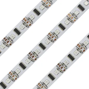 Amazon Lampu Strip LED Fleksibel Cerdas 12V, Lampu Strip LED Fleksibel LC8806 IC Bawaan 5050 Lampu Strip RGB