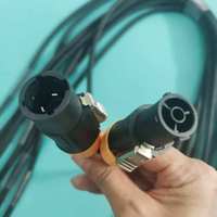 ST Maßgefertigter 2,5mm SAE Schnelltrennstecker Hochspannungs-Kupfer-Gummi-Konstruktion für AC-Verlängerungskabel Socapex-Kabel