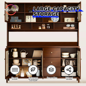 Multi-Purpose New Kitchen <strong>Sideboard</strong> Medieval Style <strong>Wicker</strong> High Cabinet Against the Wall <strong>Sideboard</strong> XBK-218 - Product Image 2