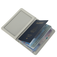Porte-passeport vierge en cuir PU pour impression par transfert thermique, élégant et pratique pour les voyages