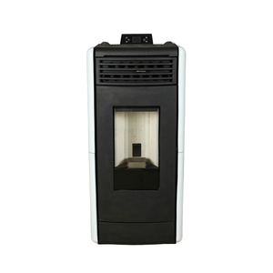 Poêle à granulés de bois autoportant de haute qualité, écologique, avec panneaux latéraux en fonte et en céramique, 12 kW, commande WIFI, pour intérieur - Product Image 5