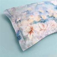 Ensembles de housse de couette fournisseur de textile à la maison housse de couette florale imprimée en 3D numérique drap de lit en coton ensemble de literie