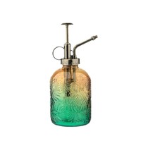 Pulvérisateur à pompe carré en verre gaufré vintage de 200 ml, estampage à chaud doré, sérigraphie, pour cosmétiques, parfums, usage industriel TZ