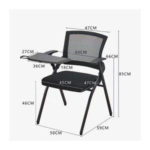 Chaise de bureau de salle de classe noire populaire en gros avec tableau d'écriture pour salle d'<span class=keywords><strong>examen</strong></span> et laboratoire de codage - Product Image 5