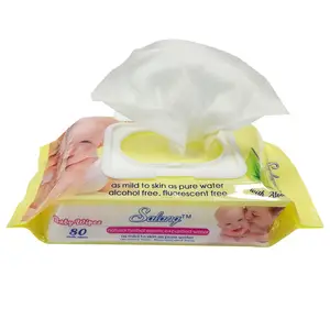 AIWINA Individual Wrapped Wet Wipes Clean Hand Non-Woven Babies Water baby Wipes One Use Wet Towel For Baby 50pcs