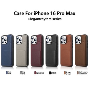 Huanmin's new model, suitable <b>for</b> <b>iPhone</b> 16 series, business cardholder phone case, full protection, with <b>stand</b> and wallet funct - Product Image 5