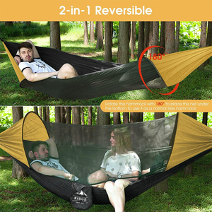 <span class=keywords><strong>Hamac</strong></span> en <span class=keywords><strong>toile</strong></span> pour camping en plein air, vente en gros, automatique, ouverture rapide, <span class=keywords><strong>moustiquaire</strong></span>, 260x140 cm, <span class=keywords><strong>hamac</strong></span> portable - Product Image 2