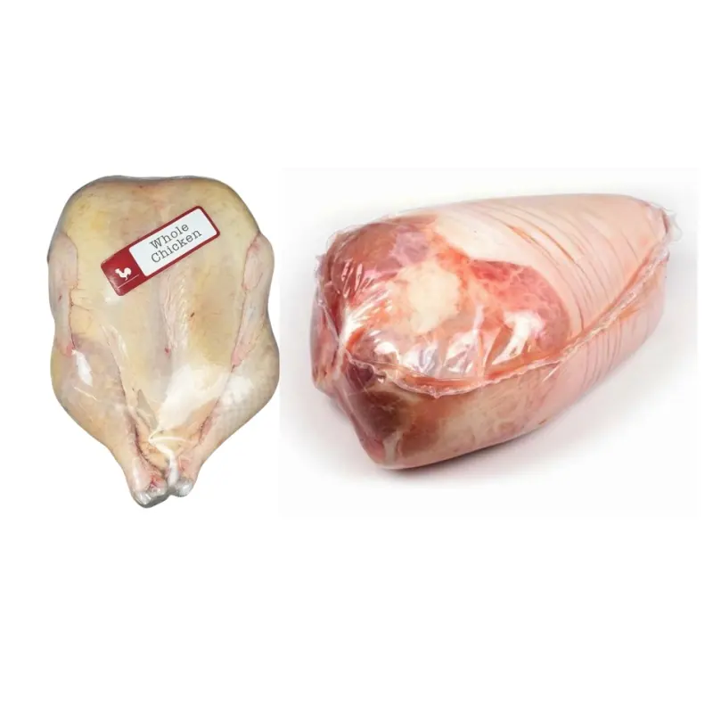 पोल्ट्री श्रिंक बैग मांस पनीर खाद्य प्लास्टिक बैग पैकेजिंग कस्टम श्रिंक हीट सील रोल बैग