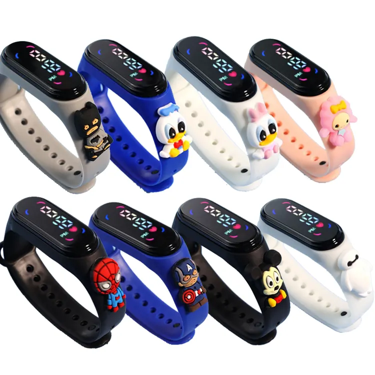 JHD Kids Children Watches for Boy Girls LED Digital Watch Fashion Sport Silicone Bracelet Wholesale Watches