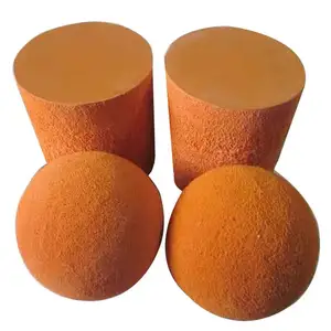 Free Sample Concrete Sponge Rubber Cleaning Ball soft/medium/hard pipe cleaning cleaning ball for concrete pump