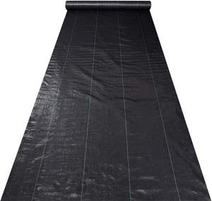 Tikar kontrol gulma pertanian penutup tanah plastik hitam penghalang gulma - Product Image 2