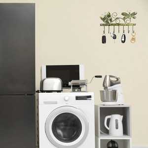 Decorative 2 Butterfly 7 Hooks <b>Key</b> Hanger Handcrafted Iron Wall <b>Organizer</b> for Home Entryway Office and Diwali Decor - Product Image 2