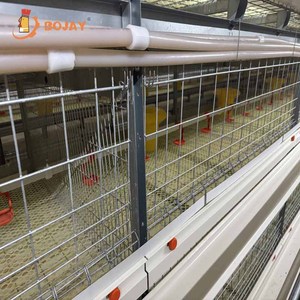 Cage <span class=keywords><strong>à</strong></span> volailles de type H robuste en acier galvanisé de qualité supérieure, structure stable pour une utilisation <span class=keywords><strong>à</strong></span> long terme en élevage avicole - Product Image 1