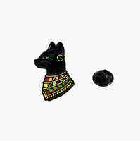 Broche décorative de haute qualité émaillée, Canada, Amérique du Sud, Colisée romain, Chat noir égyptien, Badge commémoratif