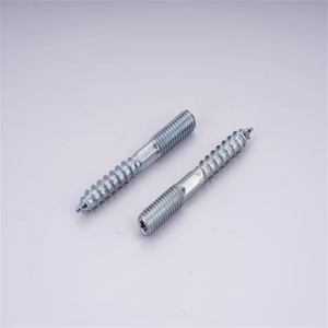 Trung Quốc bán buôn móc áo bu lông M5 M6 M8 M10 đôi Đầu Gỗ vít chủ đề thép carbon kẽm mạ chủ đề Bolt - Product Image 3