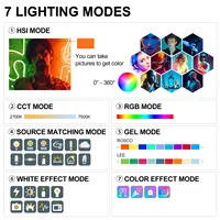 Panneau LED de lumière douce de studio GVM officiel YU200R RGB, lumière vidéo professionnelle