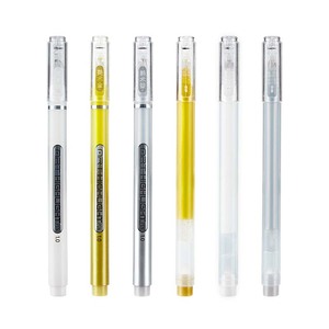 LISI Stylos à gel d'art à pointe fine <span class=keywords><strong>Encre</strong></span> blanche/argent/or pour papier noir Set pour dessin - Product Image 1