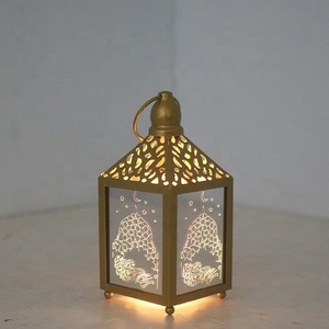Pafu 2026 Luci Decorative per il Ramadan, Regali Islamici, Forniture per il Festival Eid Mubarak, Lanterna Ramadan in Metallo per Decorazioni di Lusso - Product Image 3