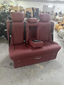 Asiento de Cuero Personalizado de Lujo VIP, Sofá Cama Ajustable, Compatible con Volkswagen Multivan, <span class=keywords><strong>Caravelle</strong></span>, Sprinter Van, Vito - Product Image 2
