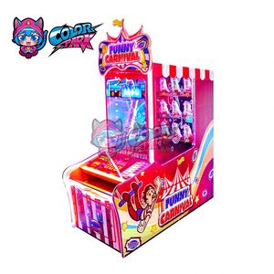 Colorful Park Nueva Máquina de Juego de Arcade Operada con Monedas para Niños: Lanzar Pelotas y Golpear al Payaso (Juego de Lotería) - Product Image 2