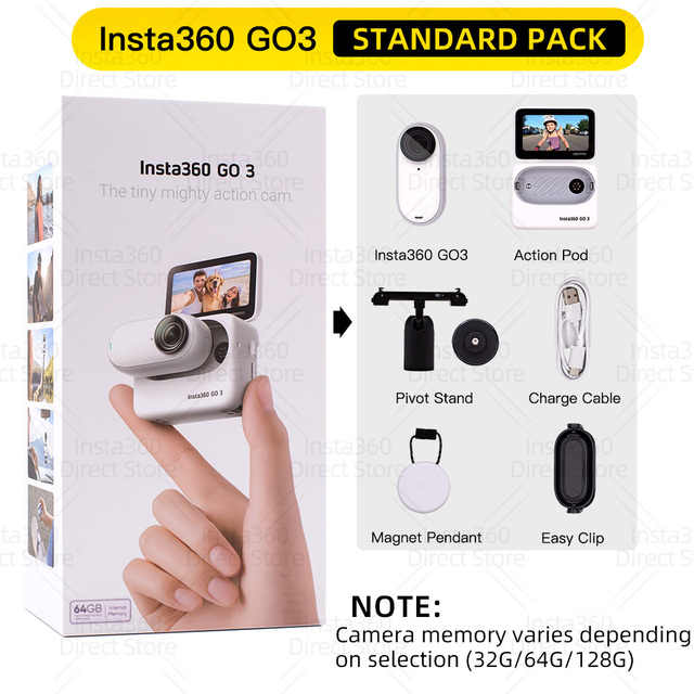 Insta360 GO 3 (64GB) 小型軽量アクションカメラポータブルで用途の 