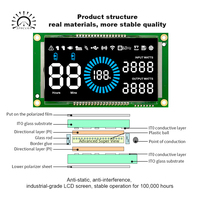 Écran LCD OEM pour tableau de bord Celta Corsa Prisma Montana, affichage du compteur de vitesse, panneau de jauge LCD, panneau LCD VA, support personnalisé
