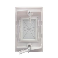 Grommet en silicone flexible, norme américaine, plaque murale 1 gang, entrée et passage de câbles, basse tension