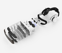 VR SHINECON Cadeaux de Noël pour VR Camera 3D Metaverse Lunettes IPD Réalité Virtuelle HD Réglable VR Box avec HD Sound Headphones