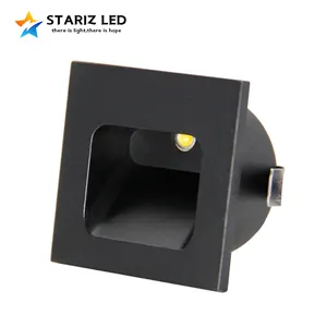 高亮度 1w 方形迷你嵌入式壁挂式 LED 台阶灯 led