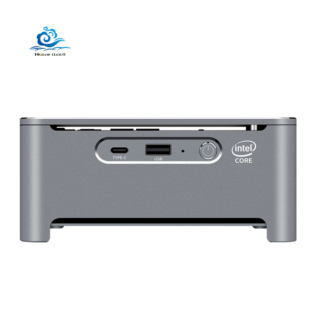 HLY Mini Computer PC In-tel Core I9 9880H I7 9850H I5 9400H 8Cores 2*DDR4 M.2 SSD DP 4K 60fps 5*USB Type-C WiFi Win10 HTP Gaming