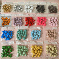 Boules en mousse artificielle miniatures de tailles mixtes 2 2,5 3 4 cm, décoration de gâteau pour la Saint-Valentin, or, argent, rose, bleu, 20 pièces, fournitures de décoration de gâteaux