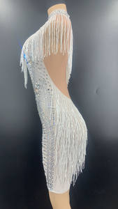 NOVANCE Y2101 abiti da ballo all'ingrosso diamante argento Glitter nappa abiti da ballo abiti di classe abito da donna bianco come la neve - Product Image 2