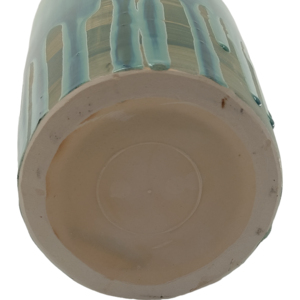 Vaso rotondo in ceramica contemporaneo con finitura lucida per soggiorno, camera da letto e cucina. - Product Image 5