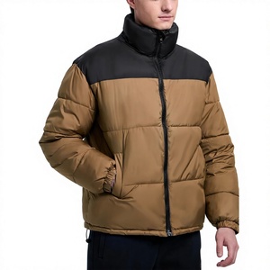 Veste matelassée pour homme de qualité supérieure, tendance et brillante, pour l'hiver, avec col montant, couleurs et tailles personnalisables - Product Image 1