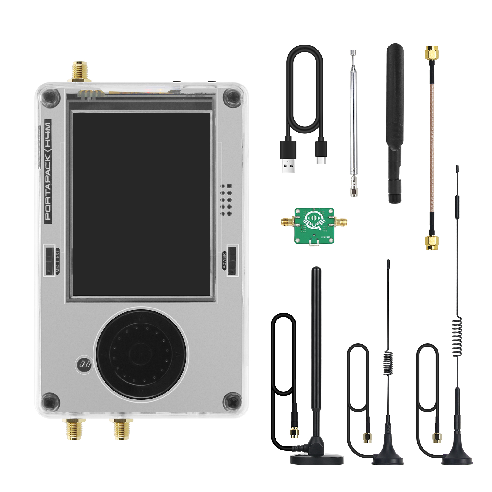 その他 HackRF One SDR 1MHz to 6 GHz HamGeek 1MHz-6GHz Assembled SDR Radio with PortaPack H2 +
