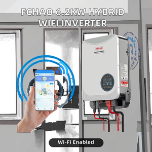 FCHAO Haute Puissance 6.2KW Système Hybride Solaire Photovoltaïque Monophasé à Onde Sinusoïdale avec WiFi Intégré 24V/48V MPPT pour Climatiseur 0918KHP - Product Image 3