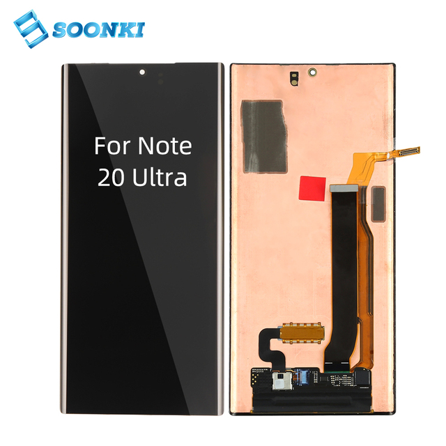 Cheap Cell Phone Parts for galaxy Note 20 ultra Screen Lcd Display for samsung Note 20 ultra Screen Replacement with Frame