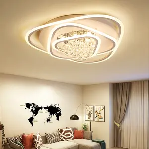 Lampu Plafon Kristal Dekorasi Modern, Lampu Plafon Led Rumah