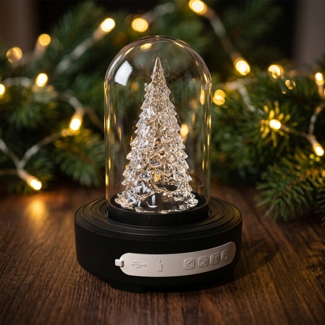 Best-selling Christmas Tree Bluetooth LED Seven-Color Color-Changing Portable Small Speaker-American Style Party Use Durable
