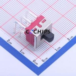 1201M2S3AQE2 Slide Switch Through hole Component (THT) Switch Double Pole Double Throw Rectangle Pin Header PC Pin Through Hole - Product Image 2